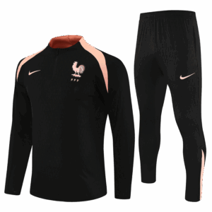 France Long Sleeve Tracksuit Black