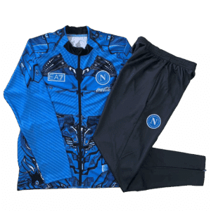 Napoli Kids Full-Zip Long Sleeve Tracksuit Blue