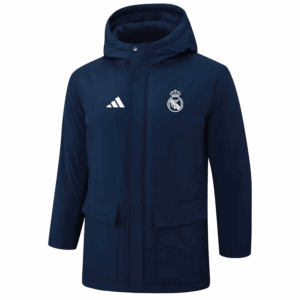 Real Madrid Manager Windbreaker Jacket Dark Blue