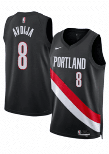Deni Avdija Portland NBA Jersey Black 25/26